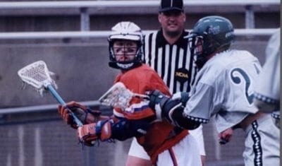 Ryan Powell playing with an edge back in the day at Cuse